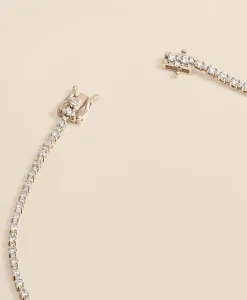 5 CT. Lab-Grown Diamond 14k White Gold Tennis Necklace