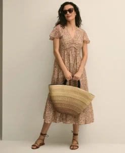 Eugenia Kim Wood-Straw Ombre Beach Bag