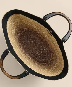 Eugenia Kim Wood-Straw Ombre Beach Bag