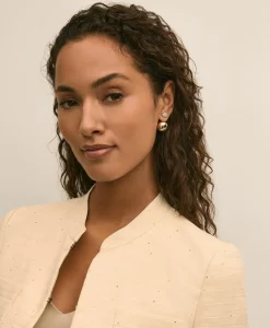 Faux-Pearl Ball Stud Earrings