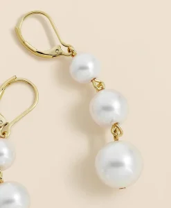 Faux-Pearl Drop Earrings