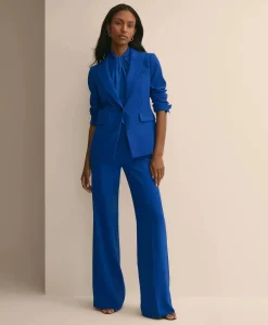 Fine Crepe Peak-Lapel Jacket