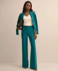 Fine Crepe Wide-Leg Pant