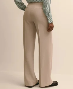 Fine Crepe Wide-Leg Pant
