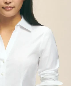 Fitted Non-Iron Stretch Supima® Cotton Dress Shirt