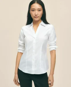 Fitted Non-Iron Stretch Supima® Cotton Dress Shirt