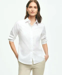 Fitted Non-Iron Stretch Supima® Cotton Dress Shirt