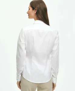 Fitted Non-Iron Stretch Supima® Cotton Dress Shirt