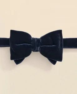 Formal Silk Blend Velvet Bow Tie