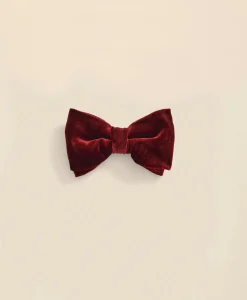 Formal Silk Blend Velvet Bow Tie