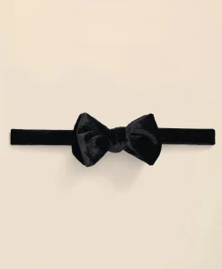 Formal Silk Blend Velvet Bow Tie