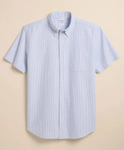 Friday Shirt, Oxford Candy Stripe, Short Sleeve