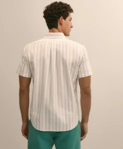 Friday Shirt, Short-Sleeve Oxford Stripe