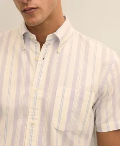 Friday Shirt, Short-Sleeve Oxford Stripe