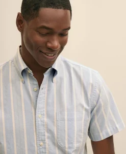 Friday Shirt, Short-Sleeve Oxford Stripe