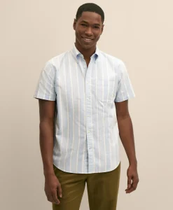 Friday Shirt, Short-Sleeve Oxford Stripe