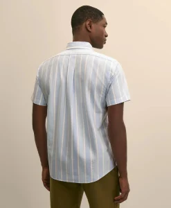 Friday Shirt, Short-Sleeve Oxford Stripe