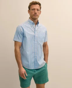 Friday Shirt, Short-Sleeve Poplin Stripe