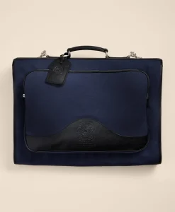 Ghurka Packet No. 83 Leather & Cotton Canvas Tri-Fold Garment Bag