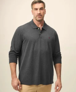 Golden Fleece® Big & Tall Stretch Supima® Long-Sleeve Polo Shirt