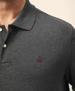 Golden Fleece® Big & Tall Stretch Supima® Long-Sleeve Polo Shirt