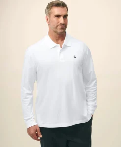 Golden Fleece® Big & Tall Stretch Supima® Long-Sleeve Polo Shirt