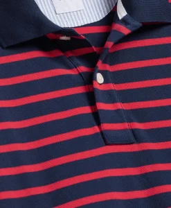 Golden Fleece® Stretch Supima® Cotton Short-Sleeve Striped Polo