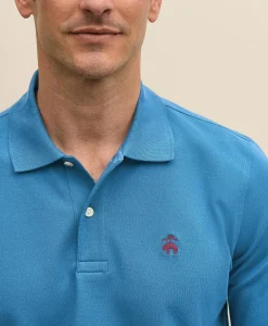 Golden Fleece® Stretch Supima® Long-Sleeve Polo Shirt