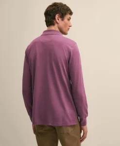 Golden Fleece® Stretch Supima® Long-Sleeve Polo Shirt
