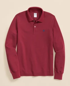 Golden Fleece® Stretch Supima® Long-Sleeve Polo Shirt