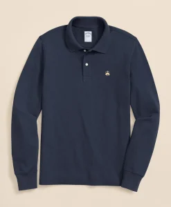 Golden Fleece® Stretch Supima® Long-Sleeve Polo Shirt
