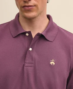 Golden Fleece® Stretch Supima® Long-Sleeve Polo Shirt