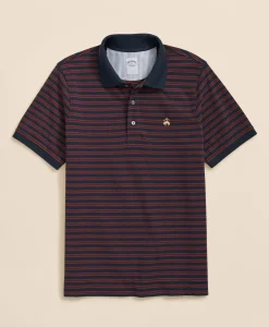 Golden Fleece® Stretch Supima® Cotton Striped Polo Shirt
