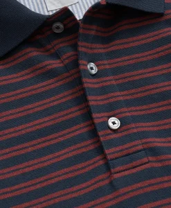Golden Fleece® Stretch Supima® Cotton Striped Polo Shirt