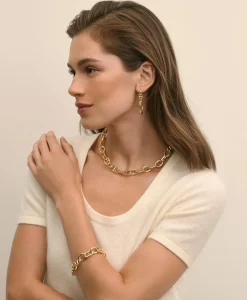 Gold-Toned Mariner Link Necklace