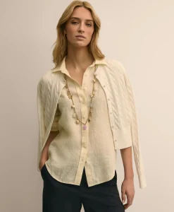 Gold-Tone Long Charm Necklace
