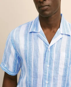 Irish Linen Short-Sleeve Camp Collar Sport Shirt