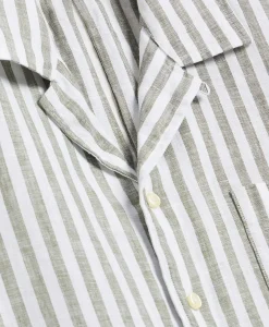 Irish Linen Short-Sleeve Camp Collar Sport Shirt