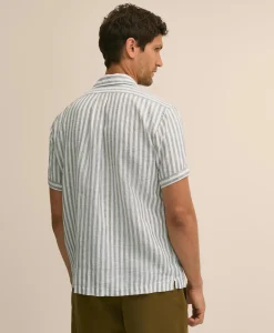 Irish Linen Short-Sleeve Camp Collar Sport Shirt