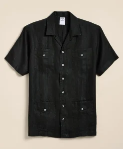 Irish Linen Short Sleeve Guayabera Shirt