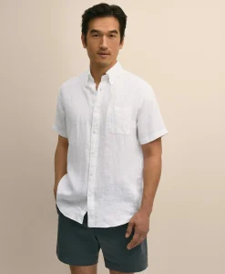 Irish Linen Short-Sleeve Sport Shirt