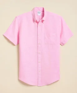 Irish Linen Short-Sleeve Sport Shirt