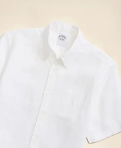 Irish Linen Short-Sleeve Sport Shirt