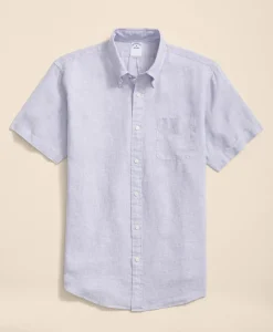 Irish Linen Short-Sleeve Sport Shirt