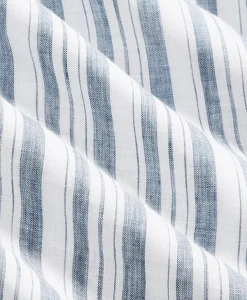 Irish Linen Short-Sleeve Stripe Sport Shirt