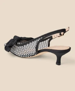 Jack Rogers Debra Jeweled Kitten Heel Slingbacks