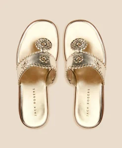 Jack Rogers Platinum Wedge Sandals