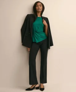 Jersey Sleeveless Waist-Twist Top