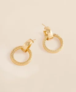 14k Gold Large Oval Earrings