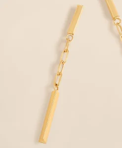 14k Gold Paperclip Drop Earrings